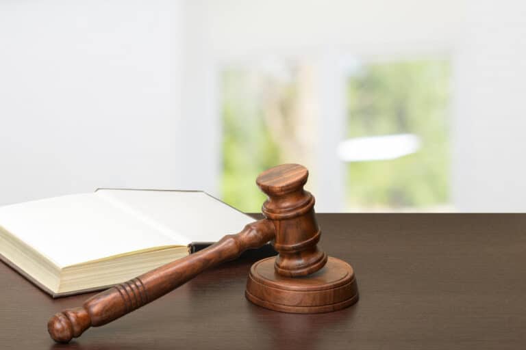 paralegal vs legal, a law hammer and documents