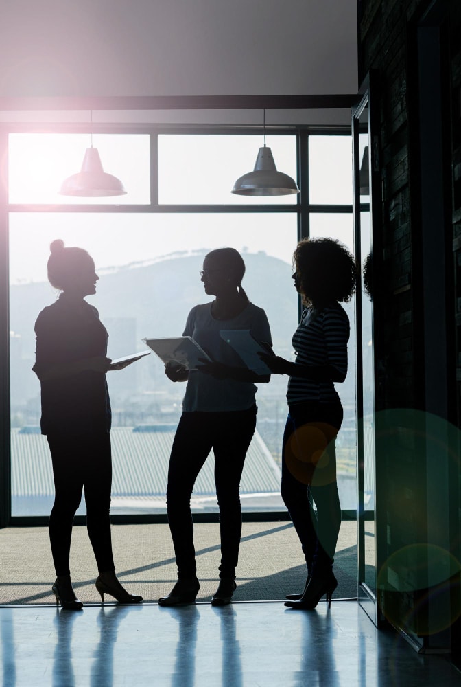 three virtual assistants for home services discussing