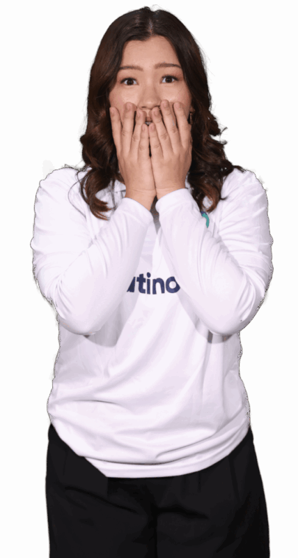 A female legal transcriptionist VA standing