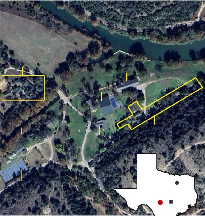 Aerial map of Camp Mystic, site of a Texas flood. Get an accounting virtual assistant