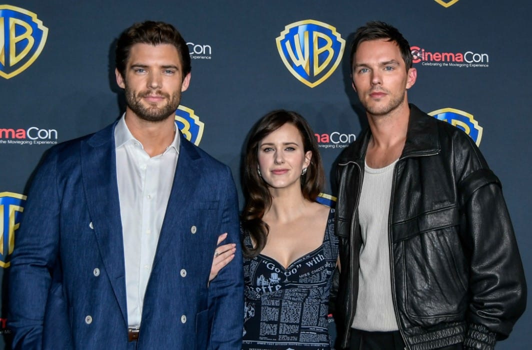 The Superman Cast 2025 Ultimate Guide shows three main actors posing on the red carpet at CinemaCon