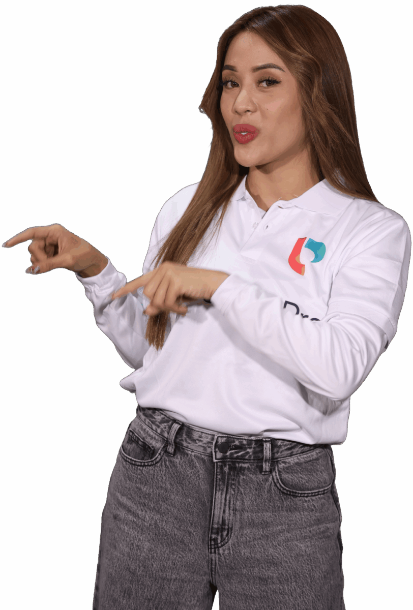 how it works - a female latino pro Virtual Assistant image no background