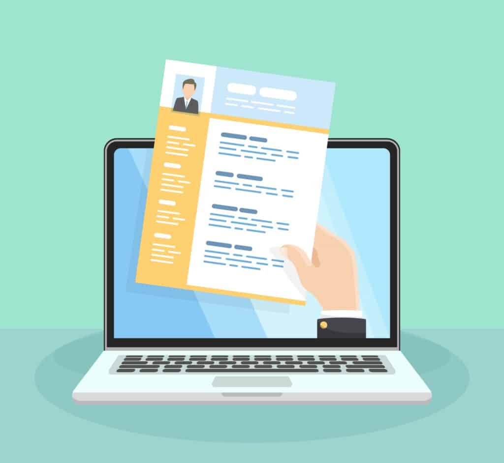 illustration of a resume CSR